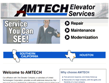 Tablet Screenshot of amtechelevator.com